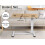 Levede Electric Height Adj. Over Bed Desk Oak 4