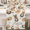Easter Table Runner, Linen Printed Cute Bunny Pattern Table Runner for Dining Room & Holiday Party Decor, Spring Table Setting, Multicolor, L 4
