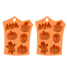 Halloween Silicone Molds, 2-Piece Multi-Shaped Molds Food Grade Silicone For Diy Baking Tools And Kitchen Supplies