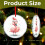 Flamingo Santa Hat Ornament Glass Christmas Tree Decor 2