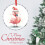 Flamingo Santa Hat Ornament Glass Christmas Tree Decor 3