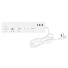 Smart Home Automation Power Strip, WiFi-Controlled Surge Protector with Thickened Copper Core, Voice-Activated Control, USB Fast Charging Ports,