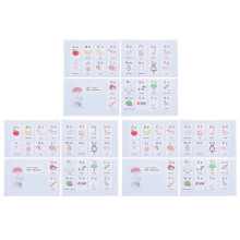 Toiles éducatives imprimées, ensemble d'autocollants repositionnables aux motifs créatifs pour le scrapbooking, impressions de haute qualité pour