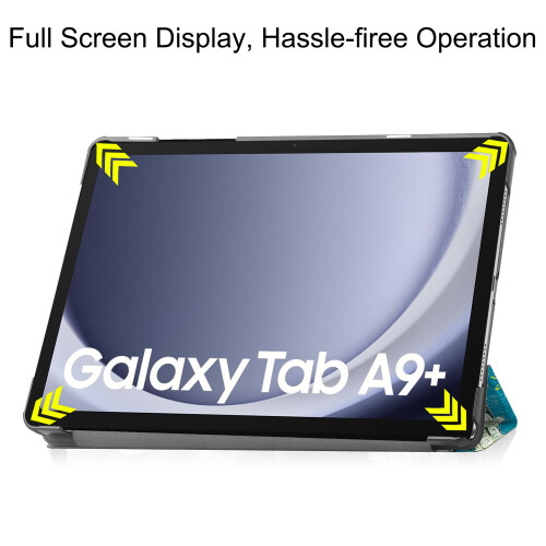 Λεπτή θήκη Smart Cover για Samsung Galaxy Tab A9 2023 (8.7"), Αυτόματη λειτουργία ύπνου/αφύπνισης, 2