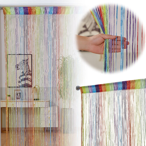 Door String Curtain with Silver Glitter Thread 1 Pack 1