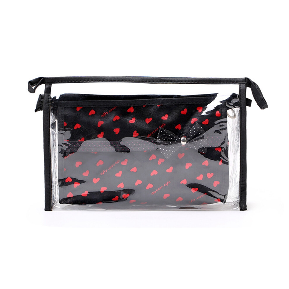 Multipurpose Organizer, Breathable Quick Drying Handbag Insert with Smooth Zipper, 2Pcs Cosmetic Pouch for Clear Pockets Sort Items, Durable Storage