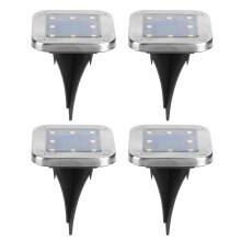 Enchanted Solar Walkway Orbs, Outdoor Solar Garden Illuminators, Waterproof Stainless Steel Path Lights, Bright in-Ground Solar Lanterns, Landscape