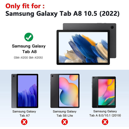 Λεπτή θήκη πληκτρολογίου για Samsung Galaxy Tab A8 10.5" (2022) 1