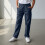 Boys Navy Chino Pants with Pockets Pull-On Straight Fit 2