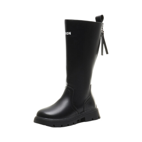 Children's Boots, Single Boots, High Waisted Straps, Side Zippers Boots 1