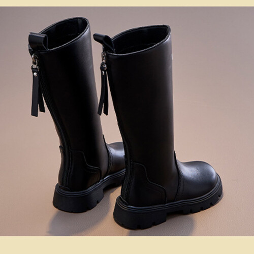 Children's Boots, Single Boots, High Waisted Straps, Side Zippers Boots 2