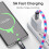 Καλώδιο γρήγορης φόρτισης USB-C σε USB-C240W, πλεγμένο από νάιλον 5A 2