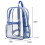 Mochila transparente resistente, ideal para escola, trabalho, shows e faculdade. 2