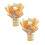 Artificial Orange Rose Bouquet 2 pcs 3