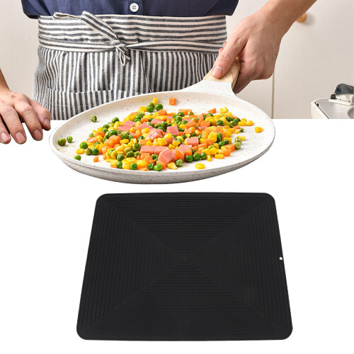 BIMZUC 19,9"X15,9" Σιλικονούχο Πιατοθήκη & Θερμομονωτικό Πατάκι – Αντιολισθητικό, Εύκολο 2