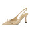 Women's Cutout Bow Leather Pointed Toe High Heel Pumps 2