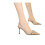 Women's Cutout Bow Leather Pointed Toe High Heel Pumps 3