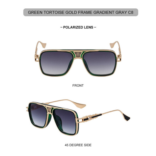 ZS-98351P Ανδρικά Γυαλιά Ηλίου Polarized - Ευρωπαϊκός & Αμερικανικός Τετράγωνος Σκελετός 2