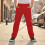 Boys' School Uniform Chino Pants with Pockets Red Stretch 6