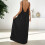 Women's Black Sleeveless Backless Summer Dress 7