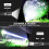 2 Pack Outdoor Camping Rechargeable Flashlights,High Lumens LED Waterproof Flash Light with Memory Function for Camping,Emergency 6