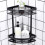 Drill Installation Shower Racks, Aluminium Alloy For Solid And Rustproof Durability, Space-Saving Triangular Basket Shape 4