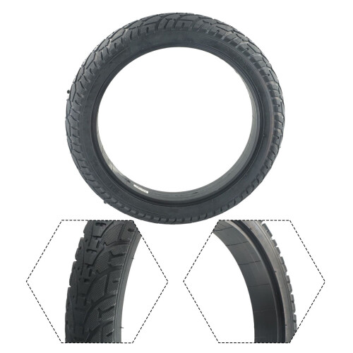Desempenho excepcional com o pneu sólido 14x2 125 (57254) para patinete elétrico de 14 polegadas. Diga adeus aos furos! 1
