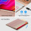 Capa com teclado compatível com iPad Pro de 12,9 polegadas (2015/2017, 1ª e 2ª geração), retroiluminação em 7 cores, sem fio e destacável, 4