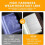 Lampe de lecture plate rechargeable à panneau LED, 3 couleurs, intensité variable 3