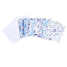 64Pcs Mediterranean Tile Sticker 10cm Removable