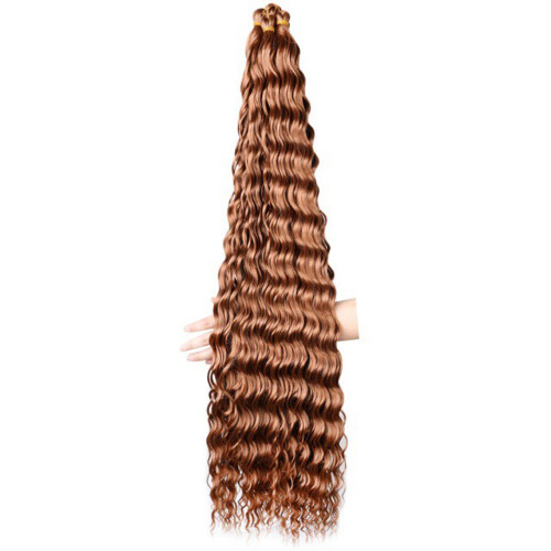Model: 30in Deep Wave Crochet Hair - 120g 1B 2