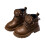 Children's British-Style Side-Zip Short Boots Leather Soft 2