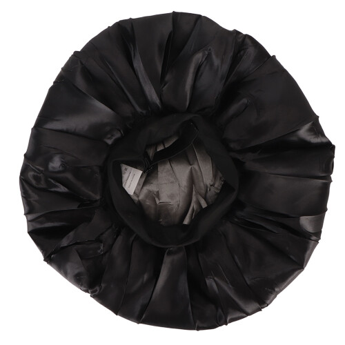 Black Wide Brim Shower Cap, CPE, 84g, 40cm 2