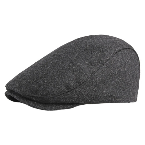 Men's Wool Beret Solid Color British Retro Style 1
