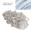 Matte Silver Long Curly Braided Wig 28.3in 72cm 3