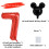 Σετ μπαλόνια foil anime Mickey1Number με άχυρο 5