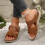 Willtoo Damen-Flip-Flops mit Keilabsatz, Größe 6-10 4