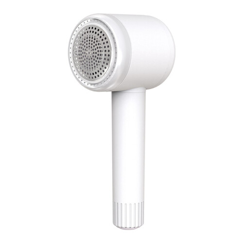 Removedor de fiapos de tecido com 6 lâminas e rolo integrado, branco