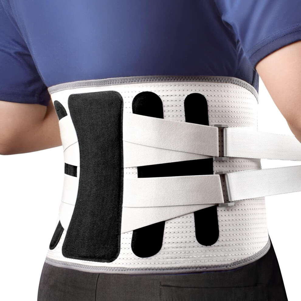 Breathable Back Brace for Lower Back Pain Relief & Posture Correction â Unisex Support Belt, Compatible with All Day Wear
