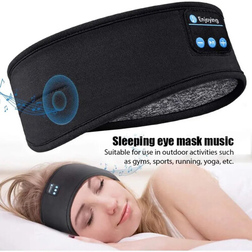 Ακουστικά Bluetooth για αθλητικά, ύπνο, ελαστικά, ασύρματα ακουστικά, μουσική, μάσκα 2