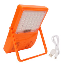 Lampă solară de urgență LED cu difuzor Bluetooth, 50W