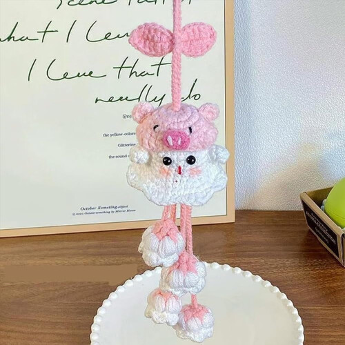Σετ χειροτεχνίας DIY με κιτ βελονάκι για το Halloween με θέμα τη μάγισσα και το φάντασμα 1