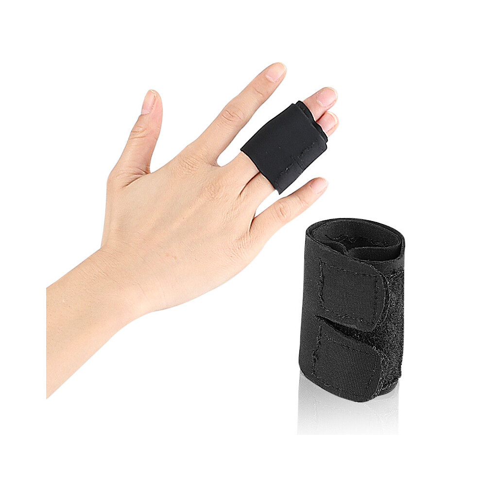 Inf Black Finger Splints Finger Sleeves Protectors, Two Fingers Guard M