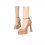 Women's Leather Strap Round Toe Block Heel Pumps 2