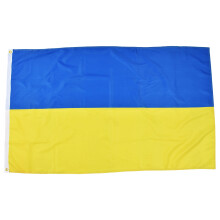 Ukrainsk flagg Polyesterpongee 90x150 cm