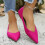 Willtoo Women's Solid Color Pointed Toe Flat Shoes 5