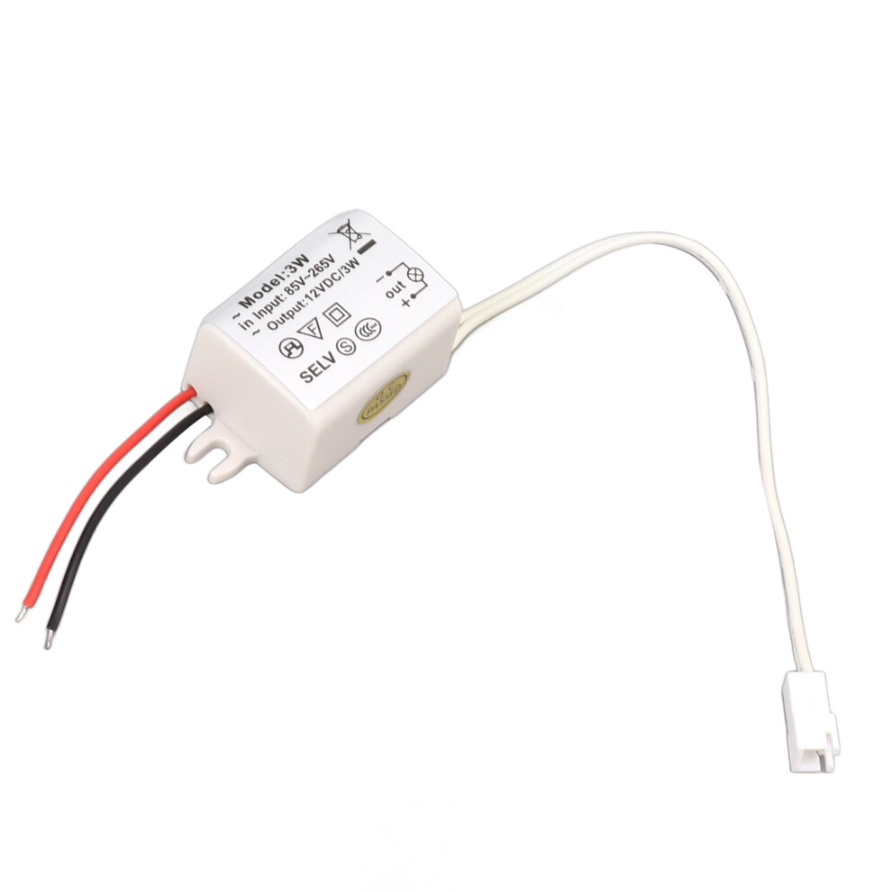 Led Driver Power Converter, Dc12v3w Constant Voltage Transformer For Led Strips And Light Fixtures, Includes Short Circuit And Overvoltage 9479868316157