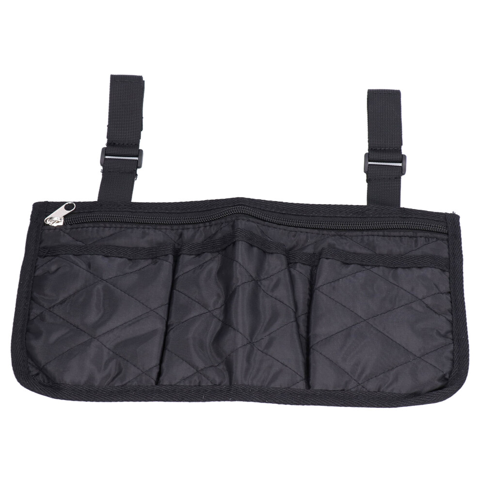 Wheelchair Side Bag Large Capacity Armrest Storage Bag for Scooters & Strollers