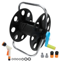 High Quality Plastic Water Hose Reel Cart, Portable Garden Hose Storage Rack With Easy Winding Mechanism And Elegant Appearance