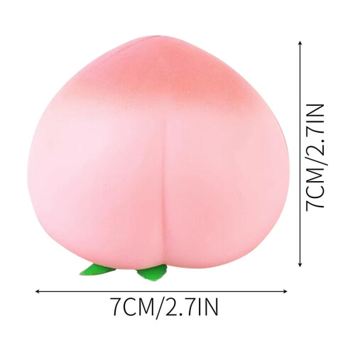 Παιχνίδια Squishy με αργή άνοδο 2,7" Peach, Squishies με άρωμα ροδάκινου για ανακούφιση από το 1